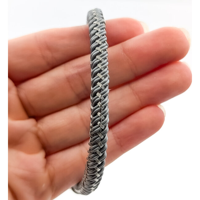 Bracelet John Hardy Woven Stainless/925 6mm 7.25" 13.26g 226042002