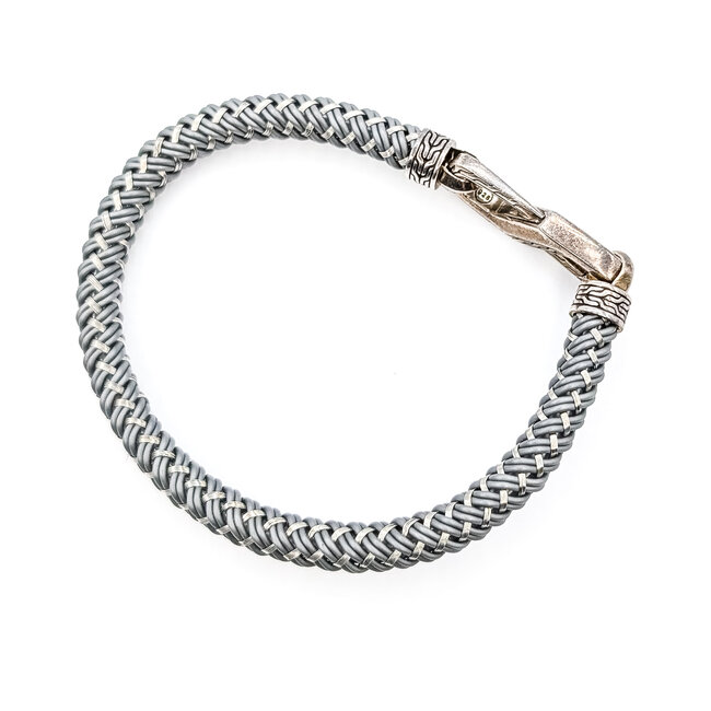 Bracelet John Hardy Woven Stainless/925 6mm 7.25" 13.26g 226042002