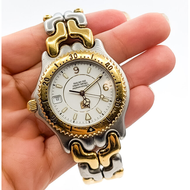 Watch Tag Heuer Chronometer Date 38mm Stainless Steel 7.75" Watch Only 126016005