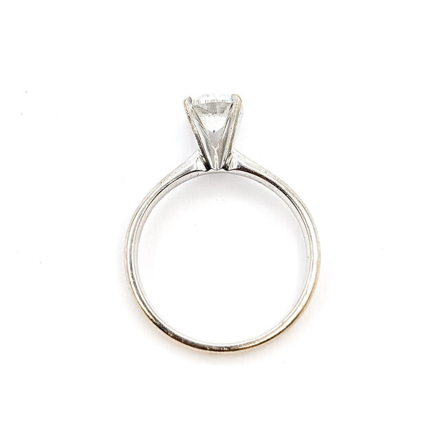 Ring Engagement Solitaire 1.01ct Round Diamond 14kw 2.3mm Sz7 2.57g 126040001