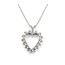 Pendant Heart W/Chain .75ctw Round Diamonds 14kw .9x.6" 15" 3.48g 226040011