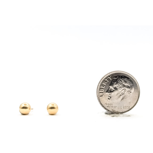 Earrings Stud Ball 14ky 5mm .2g 126022008