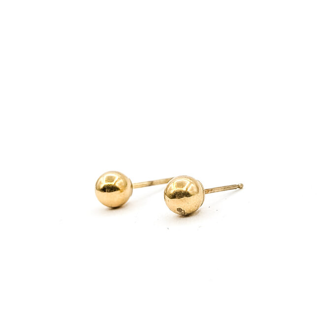 Earrings Stud Ball 14ky 5mm .2g 126022008
