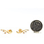Earrings Stud Cresent Moon .02ctw Round Diamonds 14ky .6x.25" 1.43g 126030036