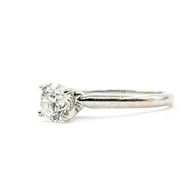 Ring Engagement Solitaire 1.01ct Round Diamond 14kw 2.3mm Sz7 2.57g 126040001