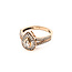 Ring Bridal Milgrain Halo .20ctw Round Diamonds 10kr 11mm Sz4.5 2.67g 126030088