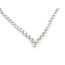 Necklace Tennis 7ctw Round Lab Grown Diamonds 14kw Graduated 2.2-4.5mm 18" 19.34g 226040016