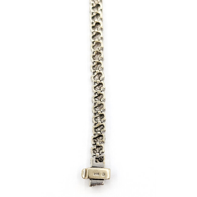 Bracelet Tennis 3.75ctw Round Diamonds 14kw 4.5mm 7.25" 12.81g 226050002