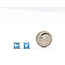 Earrings Stud 2.8ctw Swiss Blue Topaz 14ky 6x6mm 1.85g 226050005