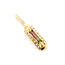 Pendant Drop .20ctw Round Diamonds .50ct Watermelon Tourmaline 14ky 1.5x.3" 4.85g 226050006