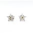 Earrings Stud Flower 1.2ctw Round & Marquise Diamonds 18kw 11mm 3.1g 226050003