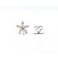 Earrings Stud Flower 1.2ctw Round & Marquise Diamonds 18kw 11mm 3.1g 226050003