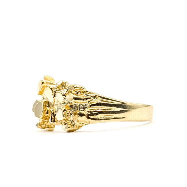 Ring Nugget 14ky 11mm Sz10 4.55g 126042022