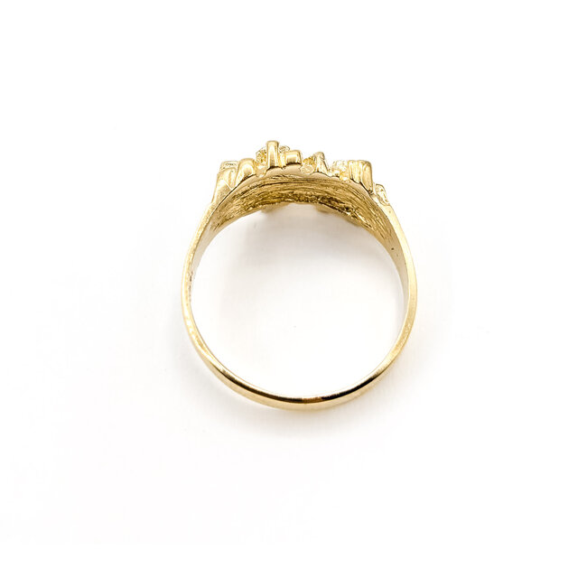 Ring Nugget 14ky 11mm Sz10 4.55g 126042022
