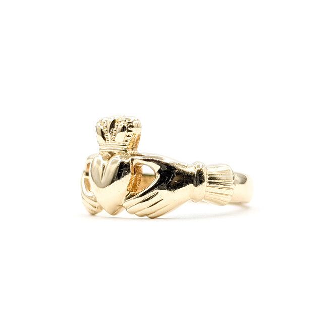 Ring Claddagh 10ky 3.3mm Sz5.5 4.03g 126042029