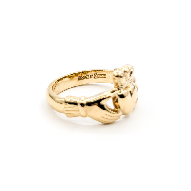 Ring Claddagh 10ky 3.3mm Sz5.5 4.03g 126042029