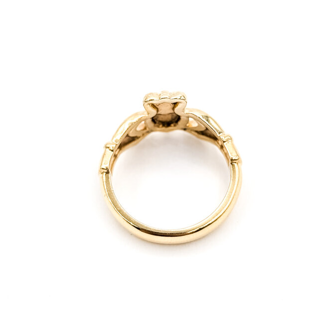 Ring Claddagh 10ky 3.3mm Sz5.5 4.03g 126042029