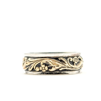 Ring Ornate 14ktt 8mm Sz10 8.67g 126042015
