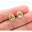 Earrings Stud LeVian .17ctw Round Diamonds 2.00ctw Imperial Topaz 14ky 10x8mm 2.4g 226050004