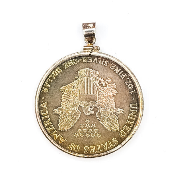Pendant 1990 1oz Silver Eagle .999 Silver 34.09g 126040104