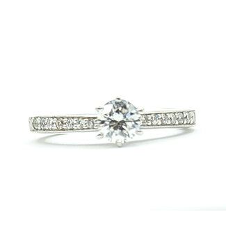 Ring Engagement .46ctw Round Diamonds 14kw 2.25mm Sz4 3.27g 126040102