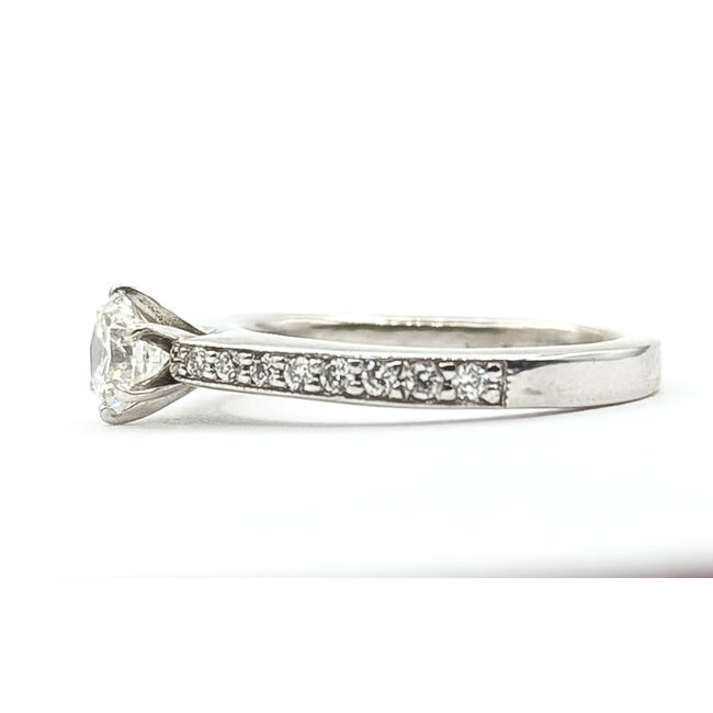 Ring Engagement .46ctw Round Diamonds 14kw 2.25mm Sz4 3.27g 126040102