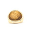 Ring Signet 1914 $2.50 Indian Head Gold Coin 14ky & 22ky 19mm Sz9 19.45g 126042017