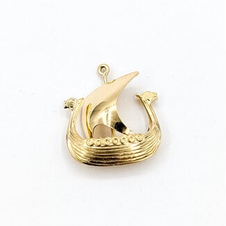 Pendant Viking Ship 14ky 1x.75" 1.61g 126042027