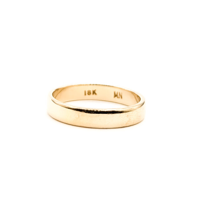 Ring Band Flat 18ky 3.6mm Sz6.5 3.16g 126042043