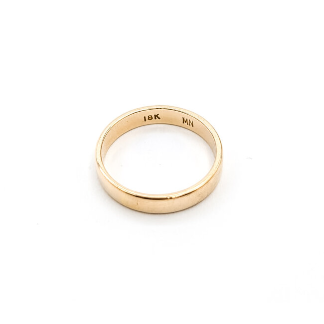 Ring Band Flat 18ky 3.6mm Sz6.5 3.16g 126042043