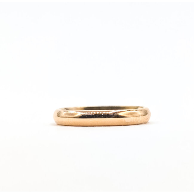 Ring Band Half Round 14ky 3mm Sz6.5 2.88g 126042041