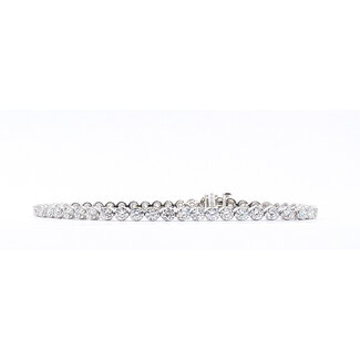 Bracelet Tennis 5.00ctw Round Lab Grown Diamonds 14kw 3.4mm 7.25" 10.33g 126040076
