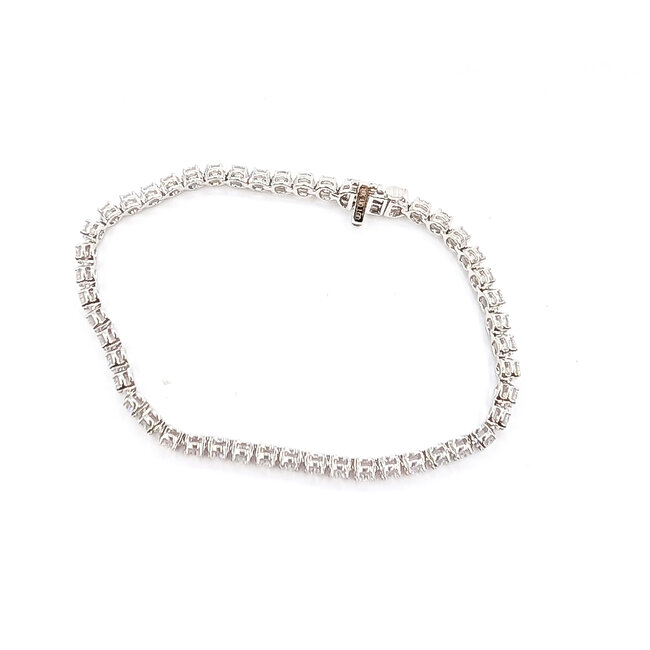 Bracelet Tennis 5.00ctw Round Lab Grown Diamonds 14kw 3.4mm 7.25" 10.33g 126040076
