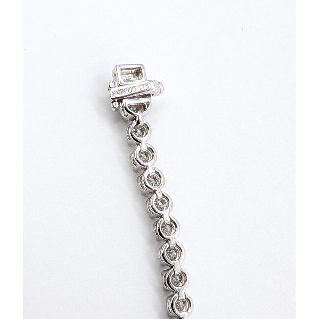 Bracelet Tennis 5.00ctw Round Lab Grown Diamonds 14kw 3.4mm 7.25" 10.33g 126040076