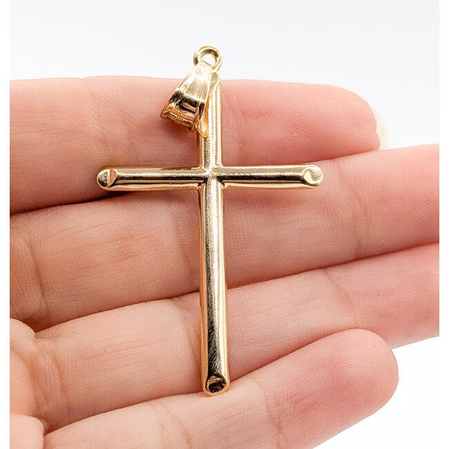 Pendant Cross 18ky 2.25x1.2" 1.97g 126042039