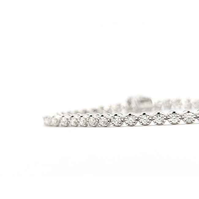 Bracelet Tennis 2.00ctw Round Lab Grown Diamonds 14kw 3.25mm 7.25" 10g 126040025