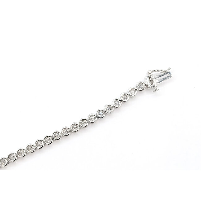 Bracelet Tennis 2.00ctw Round Lab Grown Diamonds 14kw 3.25mm 7.25" 10g 126040025