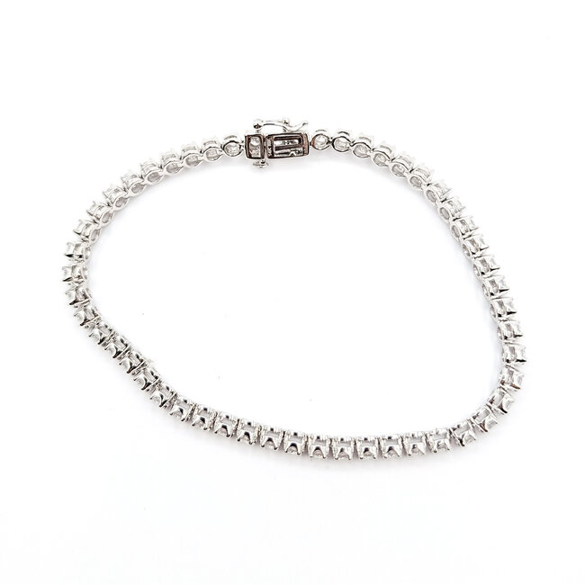 Bracelet Tennis 2.00ctw Round Lab Grown Diamonds 14kw 3.25mm 7.25" 10g 126040025