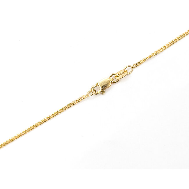 Necklace Curb Link 14ky 1.3mm 18" 2.83g 126042030