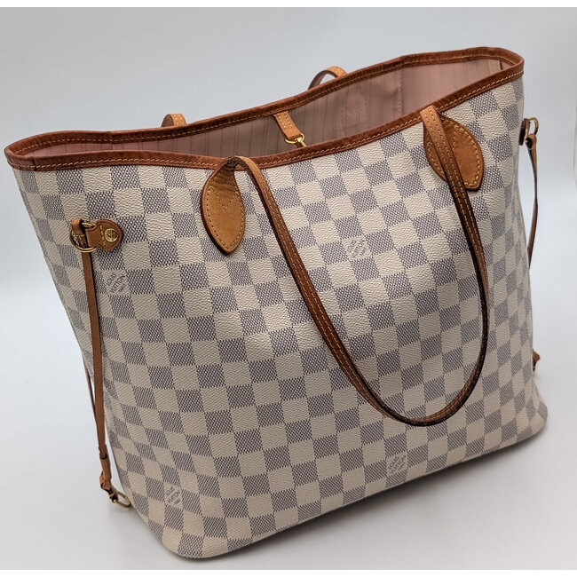 Handbag Louis Vuitton Neverfull Gm Rose Ballerine Damier 126045045