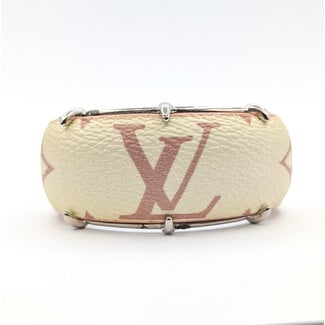 Bracelet Louis Vuitton White and Pink Monogram Canvas Cuff 126055003