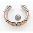 Bracelet Louis Vuitton White and Pink Monogram Canvas Cuff 126055003