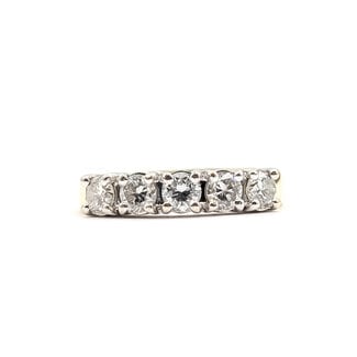 Ring Bridal .75ctw Round Diamonds 18ky 3mm Sz6.5 5g 226040019