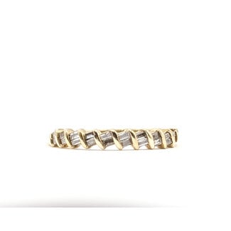 Ring Bridal .12ctw Baguette Diamonds 14ky 1.85mm Sz6 1.57g 226040027