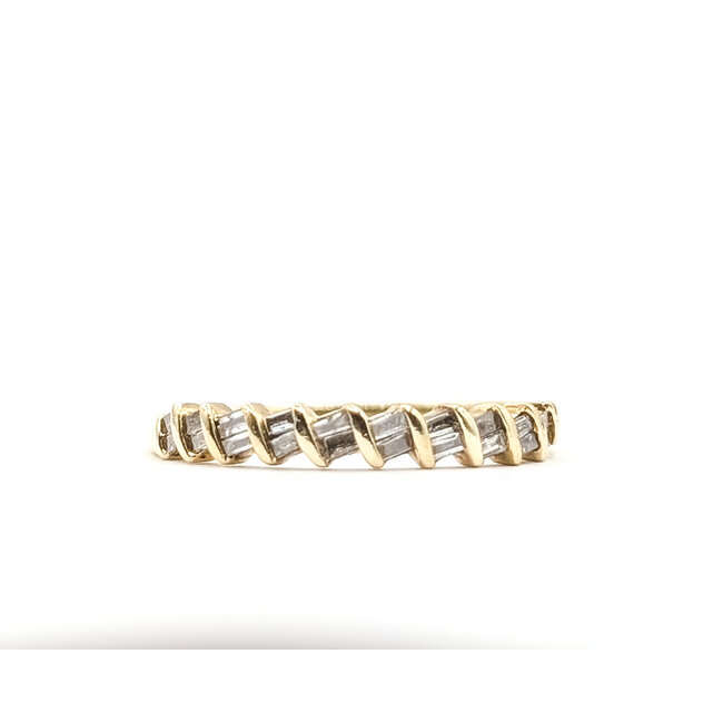 Ring Bridal .12ctw Baguette Diamonds 14ky 1.85mm Sz6 1.57g 226040027