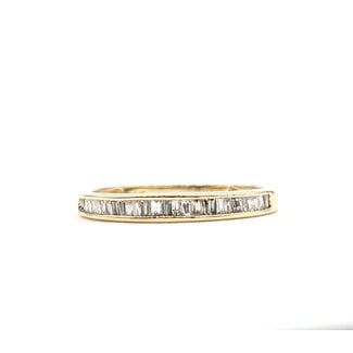 Ring Bridal .08ctw Baguette Diamonds 14ky 2.3mm Sz7 1.7g 226040028