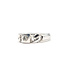 Ring Chain Link .10ct Round Diamond 18kw 5.35mm Sz6.5 4.78g 226040024