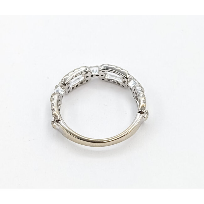 Ring Chain Link .50ctw Round Diamonds 14kw 5.5mm Sz7 3.15g 226040021