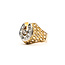 Ring Horseshoe .10ctw 10ky 15mm Sz7.5 5.68g 226040017