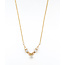 Necklace Scroll 1.50ctw Round Diamonds 14ky 1.25x1" 21" 7.73g 226050009